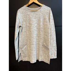 Duluth Trading Co Women's Sweater Tunic Medium Gray Pockets Cozy Outdoors
